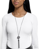 Rhinestone Revolution - Black Necklace - Paparazzi Accessories Necklace Bedazzle Me Pretty Mobile Fashion Boutique