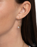 Rings of Refinement - Gold Lanyard - Paparazzi Accessories Lanyard Bedazzle Me Pretty Mobile Fashion Boutique