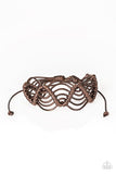 Rise To The Bait - Brown Bracelet - Paparazzi Accessories Bracelet Bedazzle Me Pretty Mobile Fashion Boutique