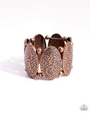 River Realm - Copper Bracelet - Paparazzi Accessories Bracelet Bedazzle Me Pretty Mobile Fashion Boutique