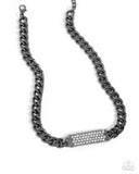 Rockstar Radiance - Black Necklace - Paparazzi Accessories Necklace Bedazzle Me Pretty Mobile Fashion Boutique