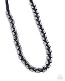 Rogue Renegade - Black Necklace - Paparazzi Accessories Necklace Bedazzle Me Pretty Mobile Fashion Boutique