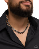 Rogue Renegade - Black Necklace - Paparazzi Accessories Necklace Bedazzle Me Pretty Mobile Fashion Boutique