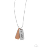 Roman Retrograde - Brown Mens Necklace - Paparazzi Accessories Mens Necklace Bedazzle Me Pretty Mobile Fashion Boutique