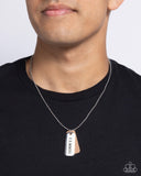 Roman Retrograde - Brown Mens Necklace - Paparazzi Accessories Mens Necklace Bedazzle Me Pretty Mobile Fashion Boutique