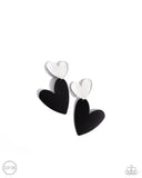 Romantic Occasion - Black Clip-On Earrings - Paparazzi Accessories Clip-On Bedazzle Me Pretty Mobile Fashion Boutique