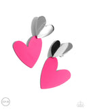 Romantic Occasion - Pink Clip-On Earrings - Paparazzi Accessories Clip-On Bedazzle Me Pretty Mobile Fashion Boutique