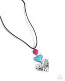 Romantic Refuel - Pink Necklace - Paparazzi Accessories Necklace Bedazzle Me Pretty Mobile Fashion Boutique