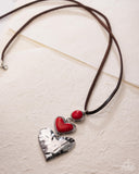 Romantic Refuel - Red Necklace - Paparazzi Accessories Necklace Bedazzle Me Pretty Mobile Fashion Boutique