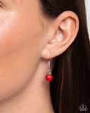 Romantic Refuel - Red Necklace - Paparazzi Accessories Necklace Bedazzle Me Pretty Mobile Fashion Boutique