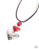 Romantic Refuel - Red Necklace - Paparazzi Accessories Necklace Bedazzle Me Pretty Mobile Fashion Boutique