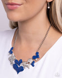 Room in My Heart for More - Blue Necklace - Paparazzi Accessories Necklace Bedazzle Me Pretty Mobile Fashion Boutique