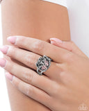 Rose Ranking - Pink Ring - Paparazzi Accessories Ring Bedazzle Me Pretty Mobile Fashion Boutique