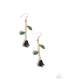 Rose Reality - Black Earrings - Paparazzi Accessories Earrings Bedazzle Me Pretty Mobile Fashion Boutique