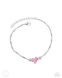 Rose Review - Pink Anklet - Paparazzi Accessories Anklet Bedazzle Me Pretty Mobile Fashion Boutique