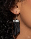 Rosette Reality - Black Choker Necklace - Paparazzi Accessories Necklace Bedazzle Me Pretty Mobile Fashion Boutique