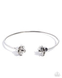 Rosy Radius - Silver Necklace - Paparazzi Accessories Necklace Bedazzle Me Pretty Mobile Fashion Boutique