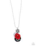 Rosy Reception - Red Complete Look  - Paparazzi Accessories Bedazzle Me Pretty Mobile Fashion Boutique