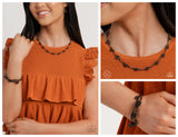 Rosy Reputation - Copper Complete Look  - Paparazzi Accessories Bedazzle Me Pretty Mobile Fashion Boutique