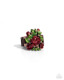 Rosy Route - Copper Ring - Paparazzi Accessories Ring Bedazzle Me Pretty Mobile Fashion Boutique