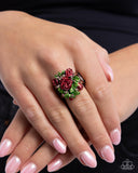 Rosy Route - Copper Ring - Paparazzi Accessories Ring Bedazzle Me Pretty Mobile Fashion Boutique