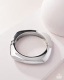 Rounded Reflection - Silver Bracelet - Paparazzi Accessories Bracelet Bedazzle Me Pretty Mobile Fashion Boutique