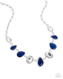Royal Ready - Blue Necklace - Paparazzi Accessories Necklace Bedazzle Me Pretty Mobile Fashion Boutique