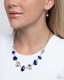 Royal Ready - Blue Necklace - Paparazzi Accessories Necklace Bedazzle Me Pretty Mobile Fashion Boutique