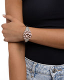 Royal Red Carpet - Pink Bracelet - Paparazzi Accessories Bracelet Bedazzle Me Pretty Mobile Fashion Boutique
