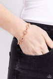 Royally Refined - Copper Bracelet - Paparazzi Accessories Bracelet Bedazzle Me Pretty Mobile Fashion Boutique