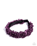 Ruffled Recruit - Purple Headband - Paparazzi Accessories Bedazzle Me Pretty Mobile Fashion Boutique