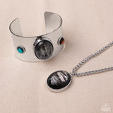Rule the Light - Silver Complete Look  - Paparazzi Accessories Bedazzle Me Pretty Mobile Fashion Boutique