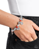 Rustic Rampage - Red Bracelet - Paparazzi Accessories Bracelet Bedazzle Me Pretty Mobile Fashion Boutique
