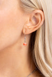 Rustic Recognition - Orange Necklace - Paparazzi Accessories Necklace Bedazzle Me Pretty Mobile Fashion Boutique