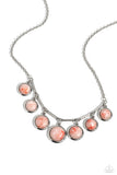 Rustic Recognition - Orange Necklace - Paparazzi Accessories Necklace Bedazzle Me Pretty Mobile Fashion Boutique