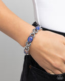 Rustic Record - Purple Bracelet - Paparazzi Accessories Bracelet Bedazzle Me Pretty Mobile Fashion Boutique