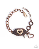 Rustic Reign - Copper Bracelet - Paparazzi Accessories Bracelet Bedazzle Me Pretty Mobile Fashion Boutique
