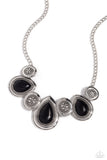 Rustic Remix - Black Necklace - Paparazzi Accessories Necklace Bedazzle Me Pretty Mobile Fashion Boutique