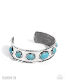 Rustic Road - Blue Bracelet - Paparazzi Accessories Bracelet Bedazzle Me Pretty Mobile Fashion Boutique