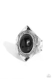 Safari Sightseer - Black Ring - Paparazzi Accessories Ring Bedazzle Me Pretty Mobile Fashion Boutique