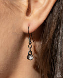 Safety Pin Style - Black Necklace - Paparazzi Accessories Necklace Bedazzle Me Pretty Mobile Fashion Boutique