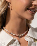 SAND-sational Season - Pink Necklace - Paparazzi Accessories Necklace Bedazzle Me Pretty Mobile Fashion Boutique