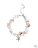 SAND-sational Statement - Pink Bracelet - Paparazzi Accessories Bracelet Bedazzle Me Pretty Mobile Fashion Boutique