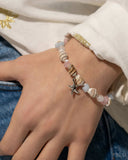 SAND-sational Statement - Pink Bracelet - Paparazzi Accessories Bracelet Bedazzle Me Pretty Mobile Fashion Boutique