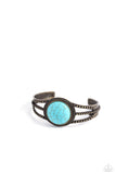 Sandstone Sojourn - Brass Bracelet - Paparazzi Accessories Bracelet Bedazzle Me Pretty Mobile Fashion Boutique