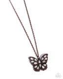 Santa Fe Satisfaction - Copper Necklace - Paparazzi Accessories Necklace Bedazzle Me Pretty Mobile Fashion Boutique
