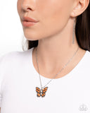 Santa Fe Satisfaction - Orange Necklace - Paparazzi Accessories Necklace Bedazzle Me Pretty Mobile Fashion Boutique