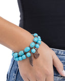 Santa Fe Settlement - Copper Bracelet - Paparazzi Accessories Bracelet Bedazzle Me Pretty Mobile Fashion Boutique