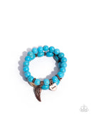 Santa Fe Settlement - Copper Bracelet - Paparazzi Accessories Bracelet Bedazzle Me Pretty Mobile Fashion Boutique