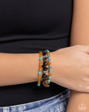Santa Fe Stacks - Black Bracelet - Paparazzi Accessories Bracelet Bedazzle Me Pretty Mobile Fashion Boutique